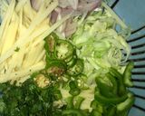 A picture of step 1 of Cabbage mix vegi pakora😋بن گوبھی مکس ویجی پکوڑہ😋.