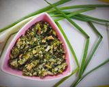 कांद्याची पात भाजी शेंगदाणा लावून (kandyachi pat bhaji recipe in marathi) रेसिपी स्टेप 5 फोटो