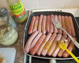 A picture of step 1 of Mushroom and sausage sandwich.