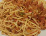 Foto del paso 6 de la receta: Fideos con salsa bolognesa (vegano) 🍝