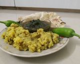 A picture of step 3 of Methi sabji.