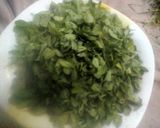 A picture of step 2 of ALU Palak Methi.
