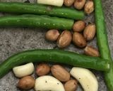 A picture of step 2 of Green chilli chutney Thetcha.