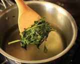 A picture of step 2 of (Mostly Thai) Basil Simple Syrup.