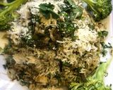 A picture of step 4 of Broccoli cheese rice.