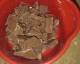 A picture of step 3 of Chocolate Biscuit pudding.
