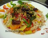 A picture of step 4 of Spicy Couscous Salad with Indian Tadka.