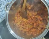 Foto del paso 6 de la receta Sopa de zanahoria y patatas a la mantequilla con pan tostado y queso gratinado