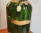 Kovászos uborka recept fázis 2 fotója