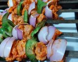 A picture of step 7 of Tandoori Boti.