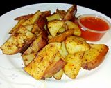 Foto langkah ke 7 dari resep Potato Wedges dengan Bumbu Kearifan Lokal.