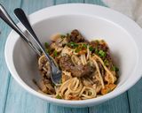 A picture of step 5 of Beef Stroganoff Pasta.