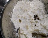 A picture of step 1 of Palak paneer Biryani.
