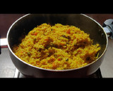 A picture of step 7 of Veg pulao.