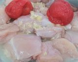A picture of step 1 of Chicken Malai handi.
