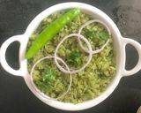 A picture of step 5 of Coriander masala poha.