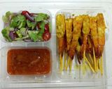 A picture of step 6 of Shrimp Satay.