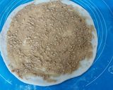 A picture of step 4 of Peanut Butter Stuffed Roll.