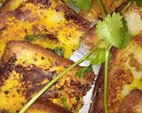 A picture of step 3 of Bread dhokla.