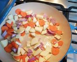 A picture of step 2 of Sautéed mixed vegetables.