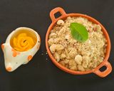 A picture of step 4 of Panjiri (Krishna Bhog).