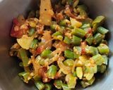 A picture of step 5 of Beans Sabji.