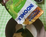 Foto langkah ke 5 dari resep Matcha Cheese Chocolate Pudding.