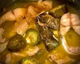 A picture of step 5 of Bún Mắm.