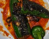 Foto del paso 6 de la receta: Pimiento relleno de rape y gambas langostineras