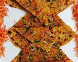 A picture of step 3 of Carrot Paratha.