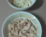 Foto del paso 1 de la receta: Sándwich de pollo asado con ensalada Juliana
