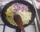 A picture of step 8 of Fussion biryani.