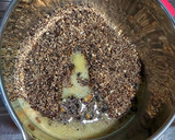 A picture of step 1 of Oreo cheese cake.