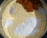 A picture of step 1 of Banana Flower Crispy Pakoda.