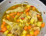 A picture of step 6 of Chicken Curry ala Pinoy.