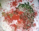 A picture of step 5 of Christmas tree Paratha.