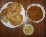 A picture of step 17 of Chole bhatura with Rice kheer.