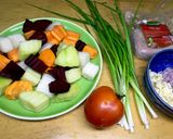 Hình bước làm 1 của món Rau củ om paté