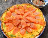 Hình bước làm 5 của món Trứng chiên lạp xưởng