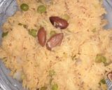 A picture of step 8 of Kesari pulao.