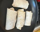 A picture of step 5 of Easy Mini Breakfast Burrito.