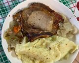 Foto del paso 7 de la receta: Chuletas de cerdo con puré