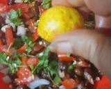 A picture of step 4 of Chana Chaat.