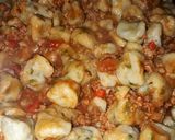 Foto del paso 9 de la receta: Ñoquis de papa y rúcula con salsa Boloñesa 🥔🌿