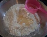 A picture of step 1 of Khoya malai khaja.