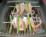 Foto del paso 7 de la receta: Pincho de pulpo con trigueros, vinagreta de balsámico de manzana
