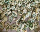 A picture of step 3 of Stuffed Shell Pasta with Spinach and Paneer.
