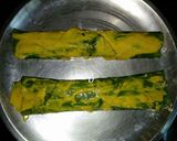 A picture of step 7 of Colocassia leaves fritters.