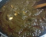 A picture of step 5 of Palak (spinach) Paneer.