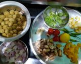 A picture of step 1 of Soya pulao.
